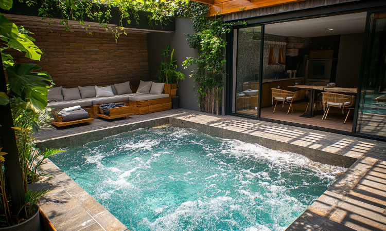 plunge pool in tuin