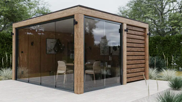 Glas als eyecatcher: schuifdeuren voor het perfecte tuinhuis